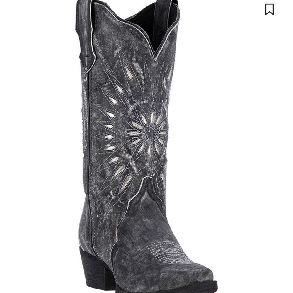 Laredo Women's Silver Snip Toe Western Boots